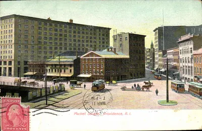 Praça do Mercado — Providence, R.I. — editor desconhecido, número de série não visível