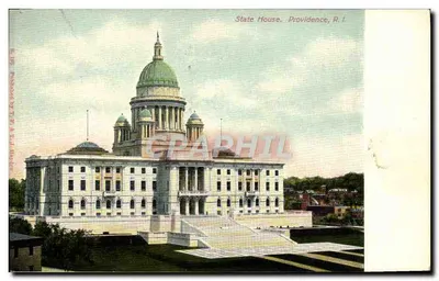 State House, Providence, R.I. — vista do edifício público — editor S. Leegsdorf & Co. New York
