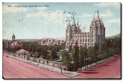 Temple Square, Salt Lake City, Utah — série 8175 — editor não identificado