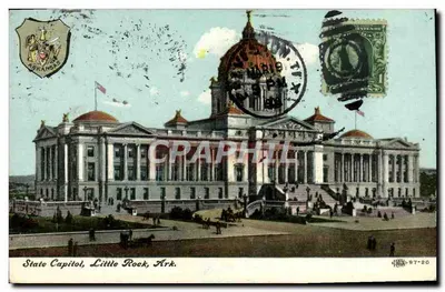 Capitólio Estadual, Little Rock, Ark. — vista do edifício público — editor não identificado, n° de série 97-20
