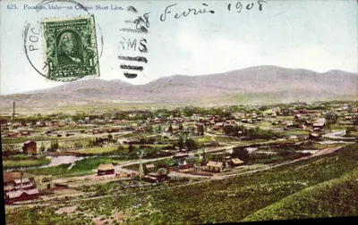 Pocatello, Idaho — vista panorâmica — editor Gray News Co., Salt Lake City, Utah, n° 625