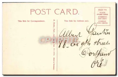 Escada de madeira no Liberty Park — Spokane — editor M. Rider, Publ. Los Angeles, Cal. — Verso