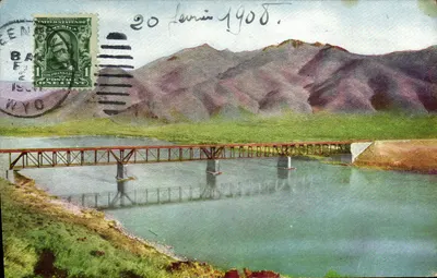 Ponte perto de Huntington — Gray's Lake County, Oregon — editor não visível