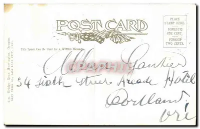 Ponte perto de Huntington — Gray's Lake County, Oregon — editor não visível — Verso