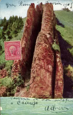 Devil's Slide, Utah — vista das falésias vermelhas — editor Gray News Co., Salt Lake City, n°631