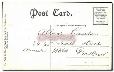 Coeota Gorge, rzeka Columbia — widok kanionu — The Portland Post Card Co., Portland, Ore. — Rewers