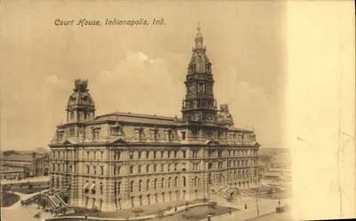 Court House, Indianapolis, Ind. — vista arquitetônica — editor: Import Post Card Co., Indianapolis, Ind.