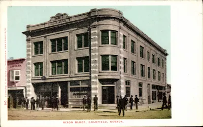 Nixon Block, Goldfield, Nevada — editor Edward H. Mitchell, San Francisco, n° 806