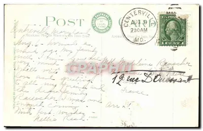 Bancos Centreville e Queen Anne National Banks, Centreville, MD — Louis Kauffman & Sons, Baltimore — Verso
