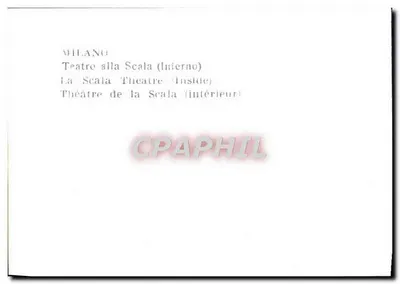Teatr La Scala — wnętrze — Mediolan — Rewers