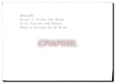 Milano — Piazza i Teatro alla Scala — Rewers
