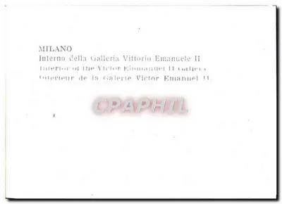 Milano — Wnętrze Galerii Vittorio Emanuele II — Rewers