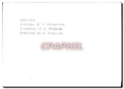 Fontanna S. Franciszka — Mediolan — Rewers
