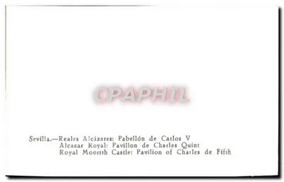 Sevilha — Alcáçar Real: Pavilhão de Carlos V — Verso