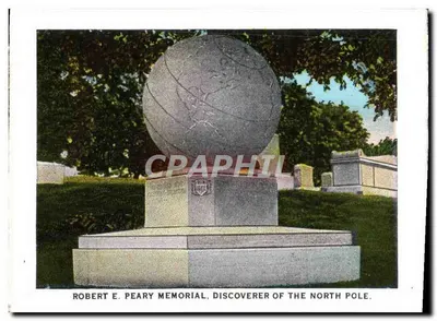 Officer's Section — Robert E. Peary Memorial, Discoverer of the North Pole — Publisher Not Visible — Back