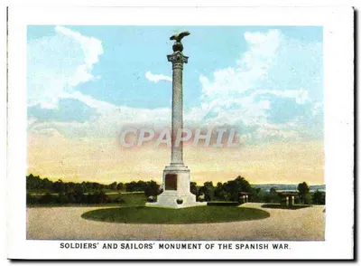 Washington visto de Arlington — vista do monumento de Washington através de um quadro arborizado — editor não visível — Verso