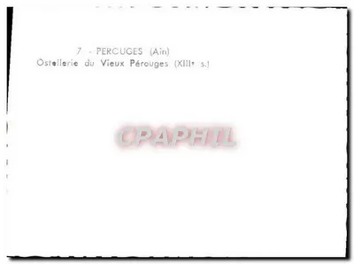 Percuges (Ain) — Ostelleria Starego Pérouges (XIII w.) — Rewers