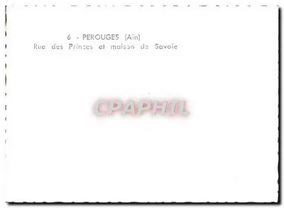 Perouges (Ain) — ulica Przywódców i dom Savoie — Rewers