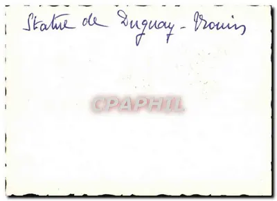 Statua Duguyay-Trouin — Plac Zamku, Rennes — bez widocznej wydawnictwa ani numeru seryjnego — Rewers