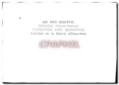 Cancale (Ille-et-Vilaine) — Wystawa drewnianych rzeźb — Wnętrze Galerii Wystawowej — Rewers