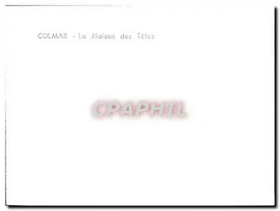 Colmar - A Casa das Cabeças — Verso