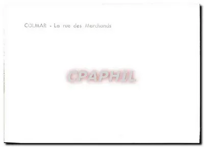 Colmar — Rue des Marchands — Rewers