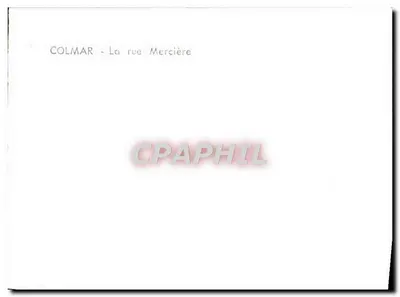 Colmar - Ulica Mercière — widok ulicy z domem z cegły i napisem 'Küchel' — Rewers