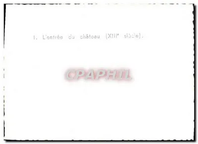 Zamek — Wejście do zamku (XIII wiek) — — Rewers