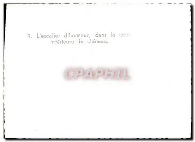 Castelo — escada de honra na cour interna — n°9 — Verso