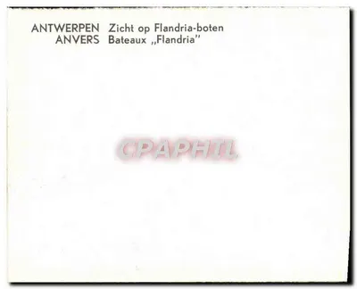 Antwerpen — Statki « Flandria » — Rewers