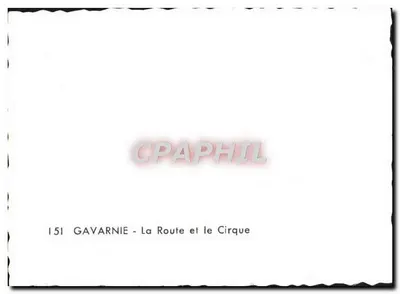 Gavarnie - A Estrada e o Circo — n°151 — Verso