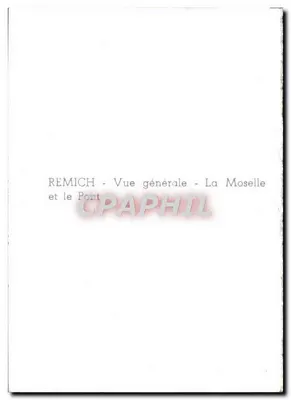Remich — Vista geral — A Mosela e o Ponte — Verso