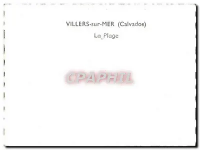 Villers-sur-Mer (Calvados) — A Praia — Verso