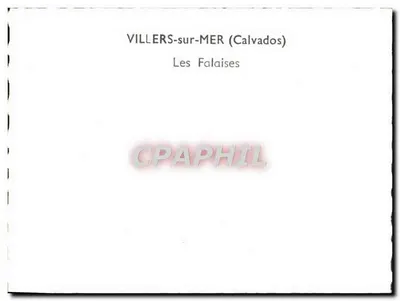 Villers-sur-Mer (Calvados) — Le Scogliere — Verso