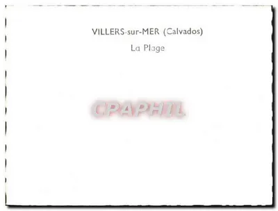 Villers-sur-Mer — A Praia — Verso