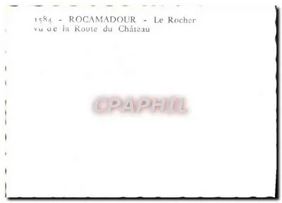 Rocamadour — O Rochedo visto da Rua do Castelo — 1584 — Verso