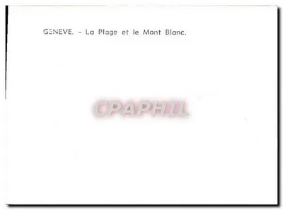 Ginebra — La playa y el Monte Blano — Reverso