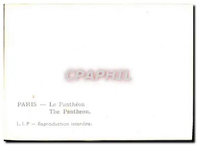 Parigi — Il Panthéon — n°49 — Verso