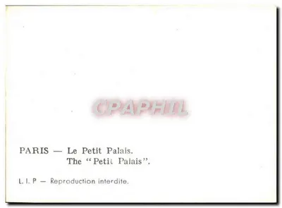 Paryż — Mały Pałac — Rewers