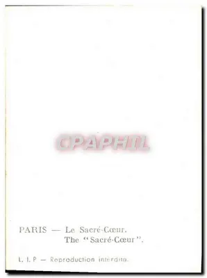 Paris — O Sagrado Coração — L.I.P. — Verso