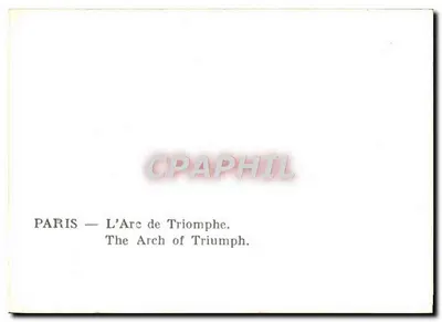 Parigi — L’Arc de Triomphe — Verso