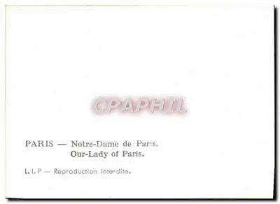 Paris — Notre-Dame de Paris — Verso