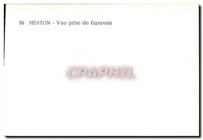 Menton — Vista tirada de Garavan — n°94 — Verso