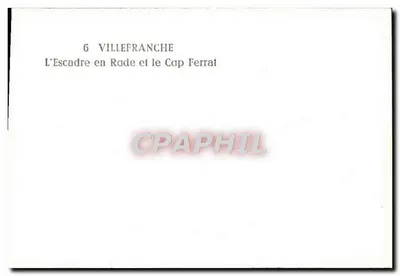 Villefranche — A Esquadra na Baía e o Cabo Ferrat — Verso