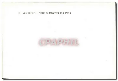 Antibes — Vista através dos Pinheiros — n°6 — Verso