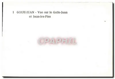 Golfe-Juan - Vista do Golfe-Juan e Juan-les-Pins — Verso