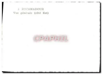 Rocamadour — Vista geral (lado Leste) — n°5 — Verso