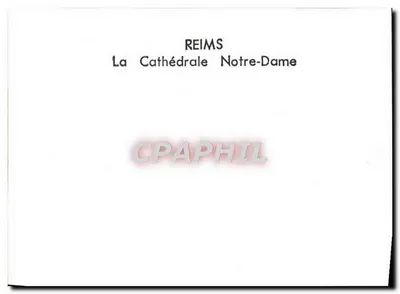Reims — Catedral Nossa Senhora — Verso