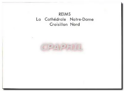 Reims — A Catedral Nossa Senhora, Crucifixo Norte — Verso