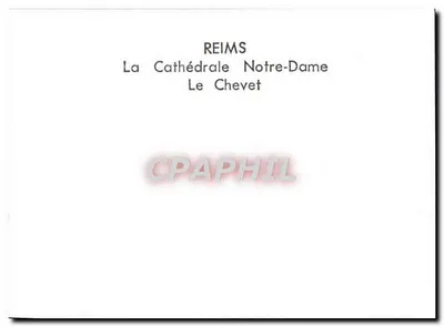 Reims — A Catedral Nossa Senhora, O Chefe — Verso